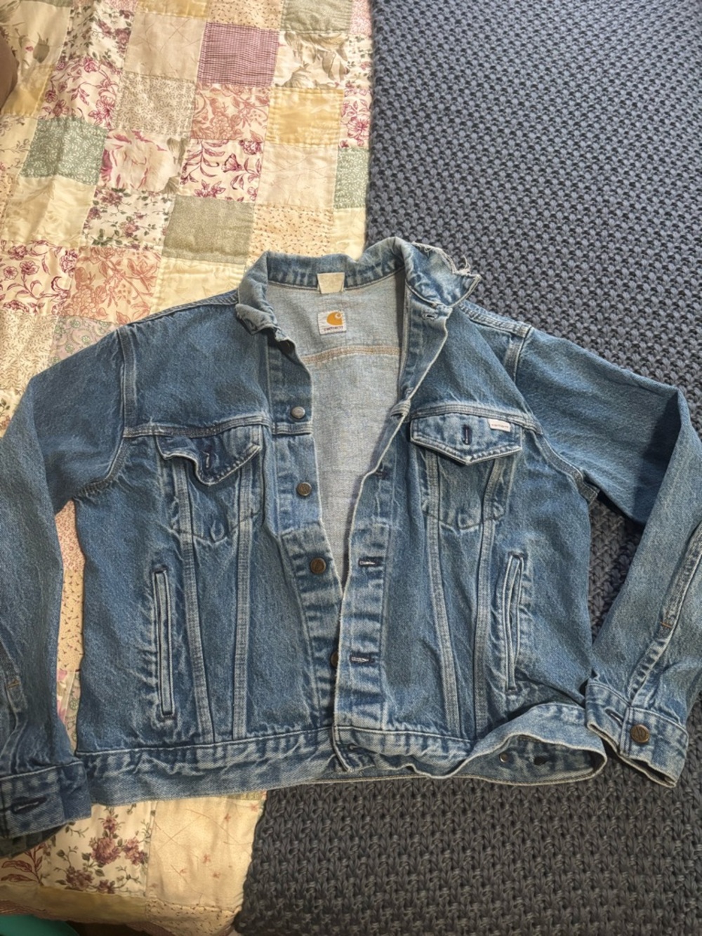 Carhartt Classic Light Wash Denim Jacket - Blue SUPER RARE
